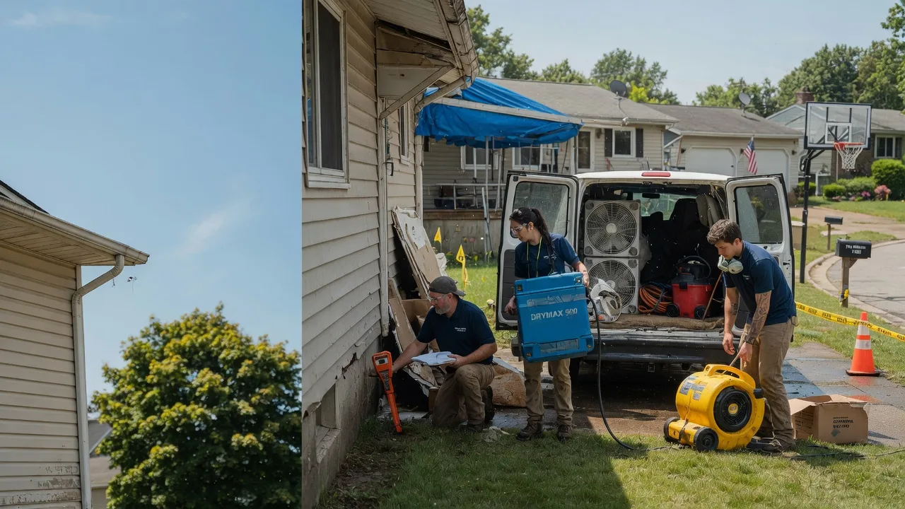 Ceiling Leak Cleanup in Newbury, OH near me