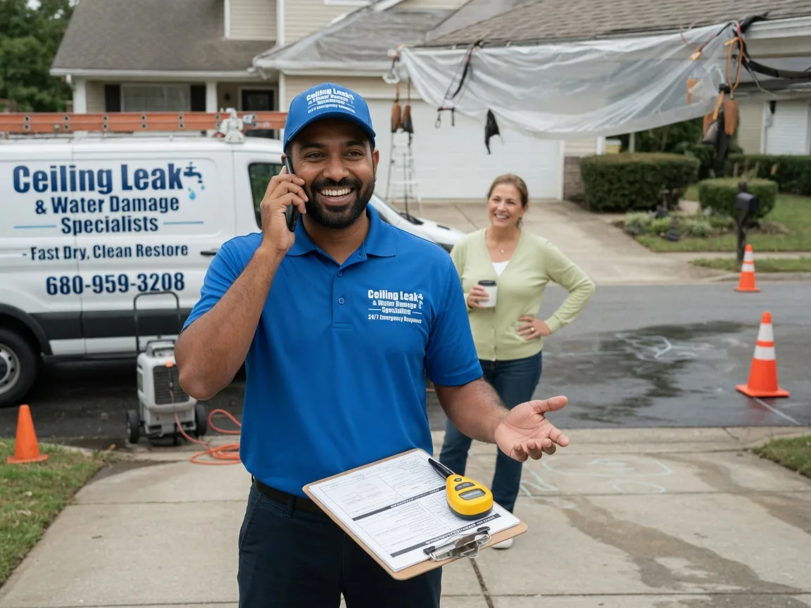 Ceiling Leak Cleanup Newbury, OH FAQs